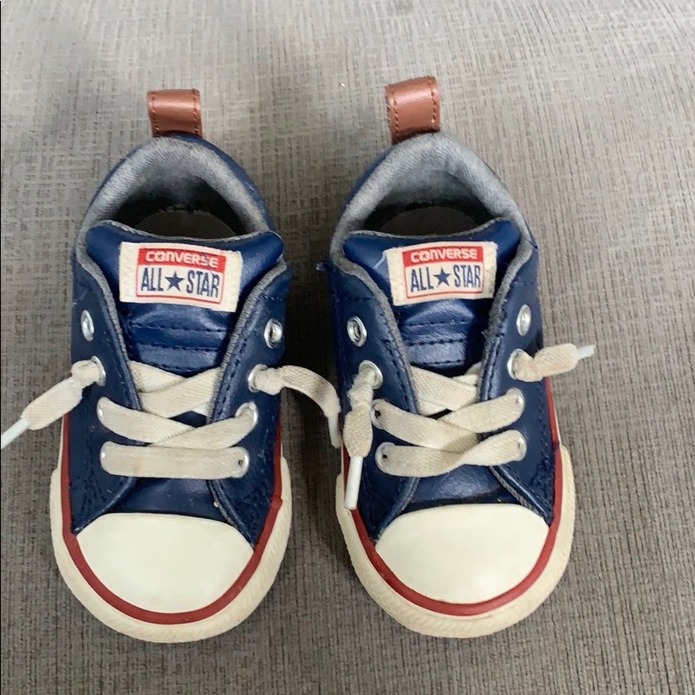 Converse all star kids shoes blue size 5